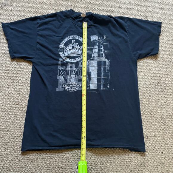 y2k NHL 2014 stanley cup champion LA Kings hockey tshirt XL jerzees - Picture 5 of 6